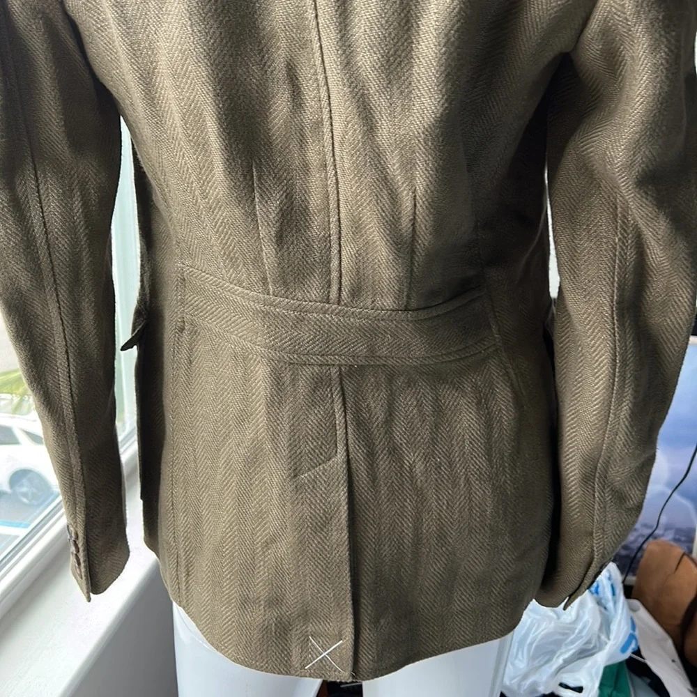 LAUREN RALPH LAUREN LINEN BLAZER JACKET TOP SIZE 2 MSRP $345.00 NWT - Picture 6 of 11